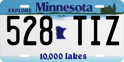 MN license plate 528TIZ