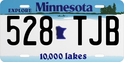MN license plate 528TJB
