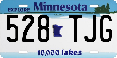 MN license plate 528TJG