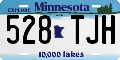 MN license plate 528TJH