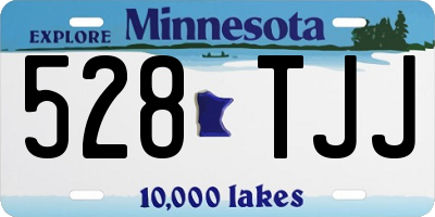 MN license plate 528TJJ