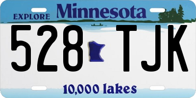 MN license plate 528TJK