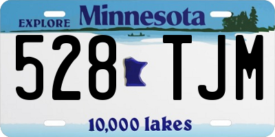 MN license plate 528TJM