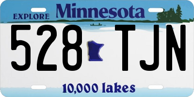 MN license plate 528TJN