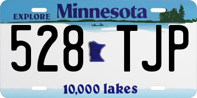 MN license plate 528TJP
