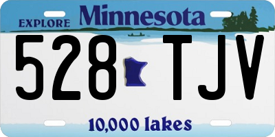 MN license plate 528TJV