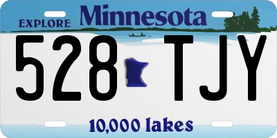 MN license plate 528TJY