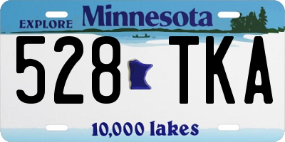 MN license plate 528TKA