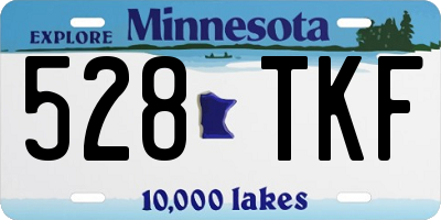 MN license plate 528TKF