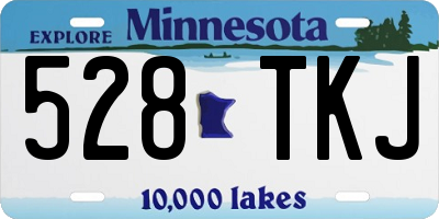 MN license plate 528TKJ