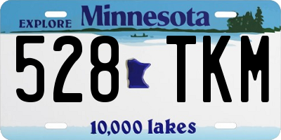 MN license plate 528TKM