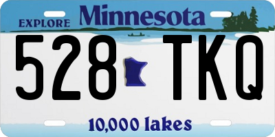 MN license plate 528TKQ
