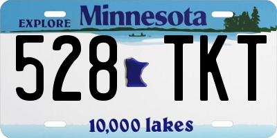 MN license plate 528TKT