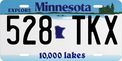 MN license plate 528TKX
