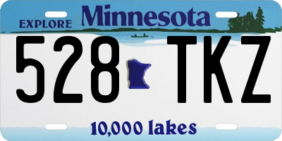 MN license plate 528TKZ
