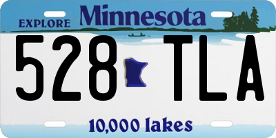 MN license plate 528TLA