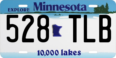 MN license plate 528TLB