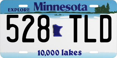 MN license plate 528TLD