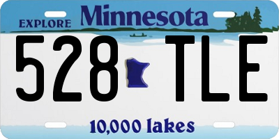 MN license plate 528TLE