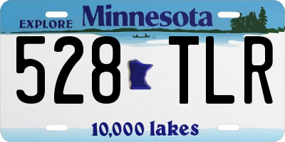 MN license plate 528TLR