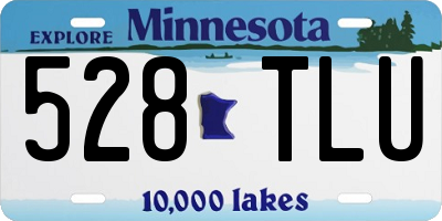 MN license plate 528TLU