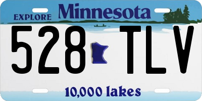 MN license plate 528TLV