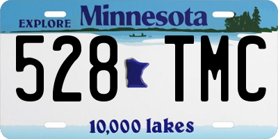 MN license plate 528TMC