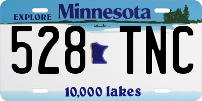MN license plate 528TNC