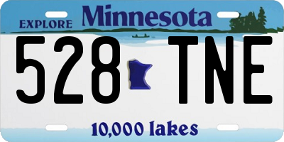 MN license plate 528TNE