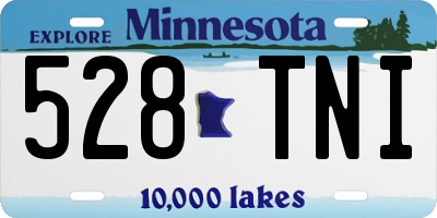 MN license plate 528TNI