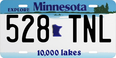 MN license plate 528TNL