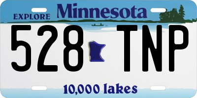 MN license plate 528TNP