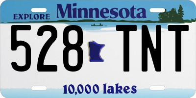 MN license plate 528TNT