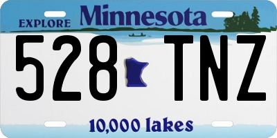MN license plate 528TNZ