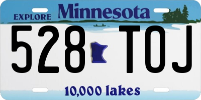 MN license plate 528TOJ