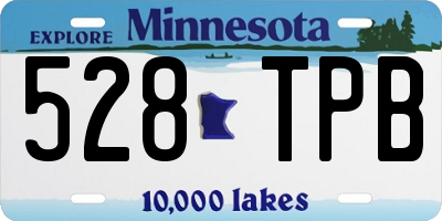 MN license plate 528TPB