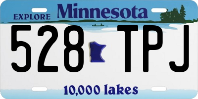 MN license plate 528TPJ