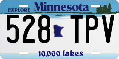 MN license plate 528TPV