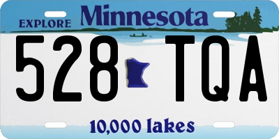 MN license plate 528TQA