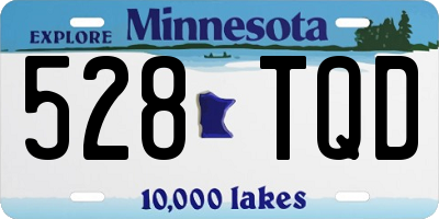 MN license plate 528TQD