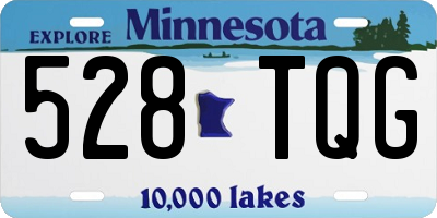 MN license plate 528TQG