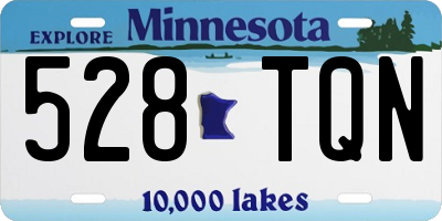 MN license plate 528TQN