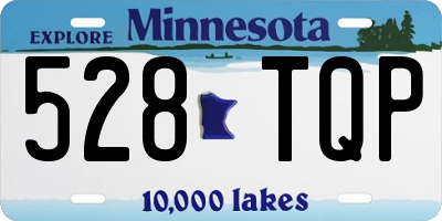 MN license plate 528TQP