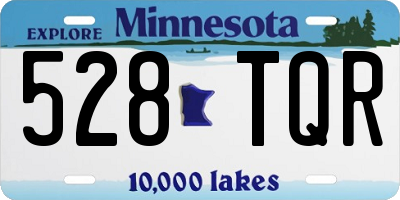 MN license plate 528TQR