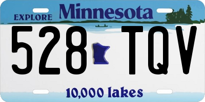 MN license plate 528TQV