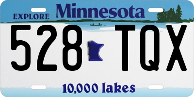 MN license plate 528TQX