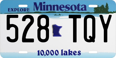 MN license plate 528TQY