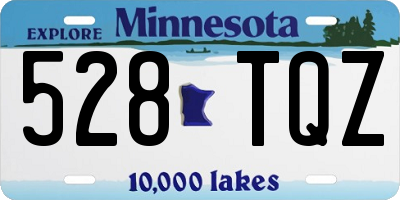 MN license plate 528TQZ