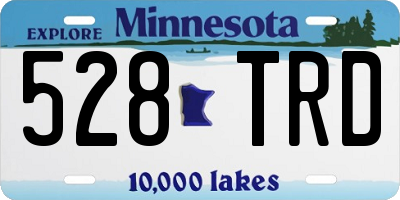MN license plate 528TRD