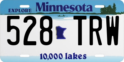 MN license plate 528TRW